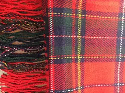 Wander Agio Женская Мода Длинная Шаль Большая Сетка Зимний Теплый Клетчатый Большой Шарф - 6