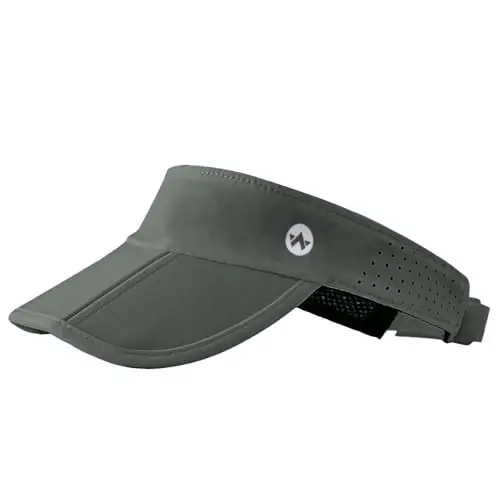 WANDER Sports Sun Visor Hats Adjustable Running Golf Tennis Mesh Folding Cap for Women Men - 1