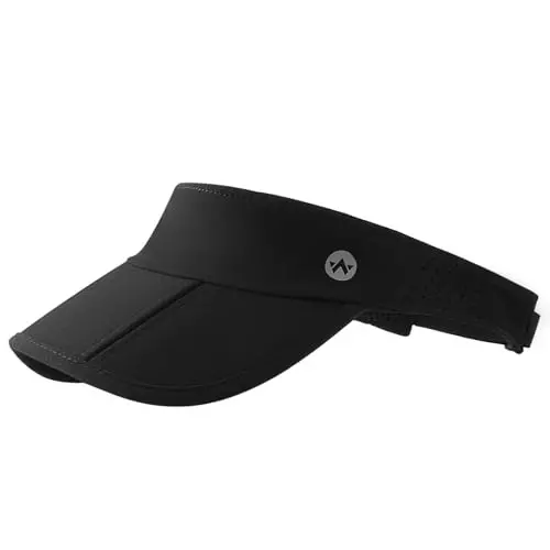 WANDER Sports Sun Visor Hats Adjustable Running Golf Tennis Mesh Folding Cap for Women Men - WANDER