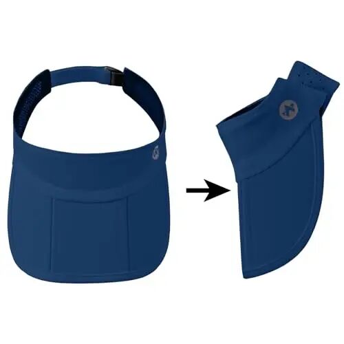 WANDER Sports Sun Visor Hats Adjustable Running Golf Tennis Mesh Folding Cap for Women Men 