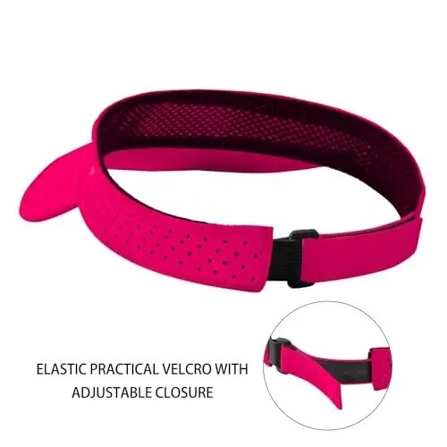 WANDER Sports Sun Visor Hats Adjustable Running Golf Tennis Mesh Folding Cap for Women Men - 3