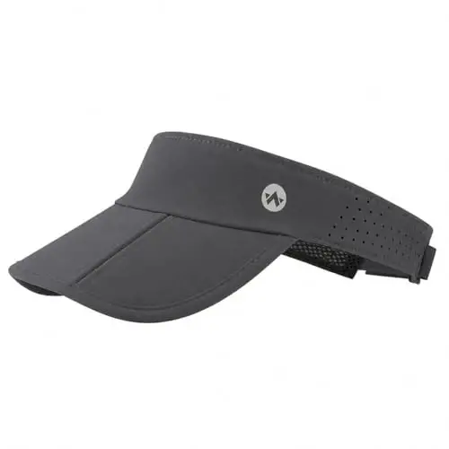 WANDER Sports Sun Visor Hats Adjustable Running Golf Tennis Mesh Folding Cap for Women Men 