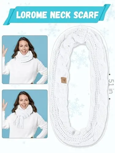 Warm Fleece Knit Winter Hat, Scarf & Touch Screen Gloves Set - Unisex Adult Winter Gifts - Modazone (1)