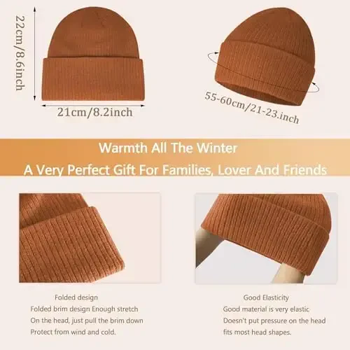 Warm Scarf for Winter Women & Men, Knit Wool Loop Infinity Scarves Thick & Chunky Neck Warmer For Cold Weather U-SY-WS7 - 2