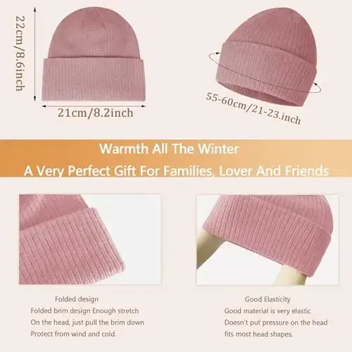 Warm Scarf for Winter Women & Men, Knit Wool Loop Infinity Scarves Thick & Chunky Neck Warmer For Cold Weather U-SY-WS7 - 2