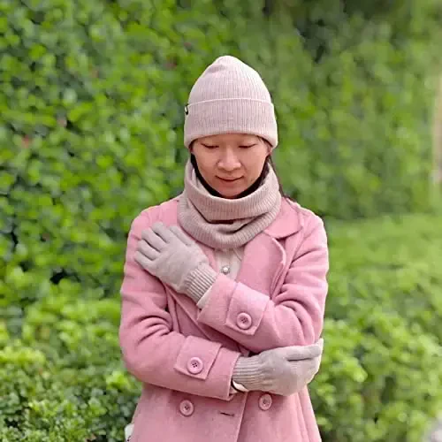 Warm Scarf for Winter Women & Men, Knit Wool Loop Infinity Scarves Thick & Chunky Neck Warmer For Cold Weather U-SY-WS7 - 5