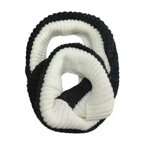 Warm Scarf for Winter Women & Men, Knit Wool Loop Infinity Scarves Thick & Chunky Neck Warmer For Cold Weather U-SY-WS7 - WARM