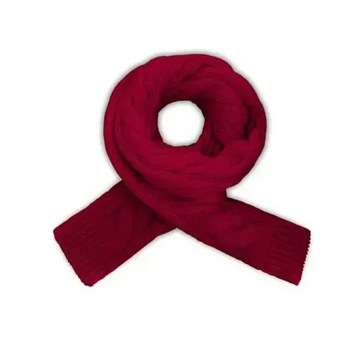 Warm Scarf for Winter Women & Men, Knit Wool Loop Infinity Scarves Thick & Chunky Neck Warmer For Cold Weather U-SY-WS7 