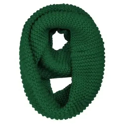 Warm Scarf for Winter Women & Men, Knit Wool Loop Infinity Scarves Thick & Chunky Neck Warmer For Cold Weather U-SY-WS7 - WARM