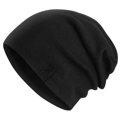 Warm Slouchy Beanie Hat - Deliciously Soft Daily Beanie in Fine Knit 