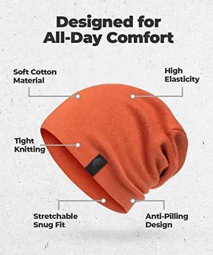 Warm Slouchy Beanie Hat - Deliciously Soft Daily Beanie in Fine Knit - 4