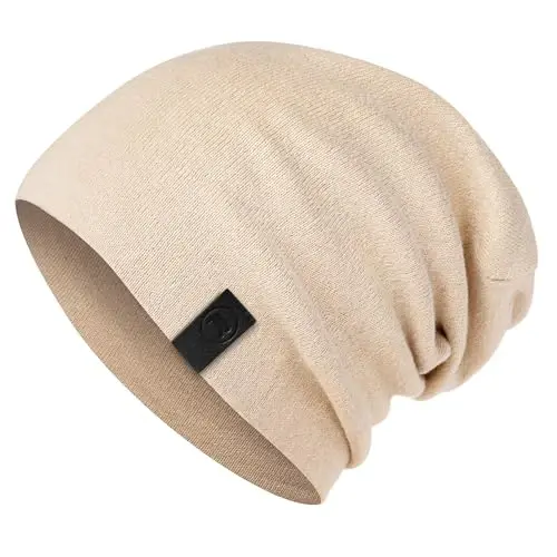 Warm Slouchy Beanie Hat - Deliciously Soft Daily Beanie in Fine Knit - 1