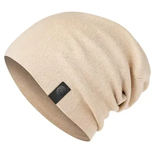 Warm Slouchy Beanie Hat - Deliciously Soft Daily Beanie in Fine Knit 