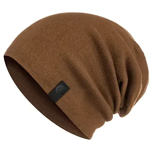 Warm Slouchy Beanie Hat - Deliciously Soft Daily Beanie in Fine Knit - 1