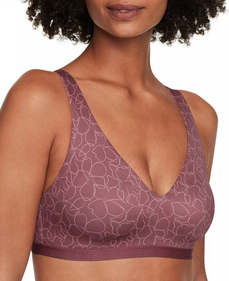 Warners® Cloud 9® Super Soft, Smooth Invisible Look Wireless Lightly Lined Comfort Bra RM1041A ChalkFloral Deco Rose - 1