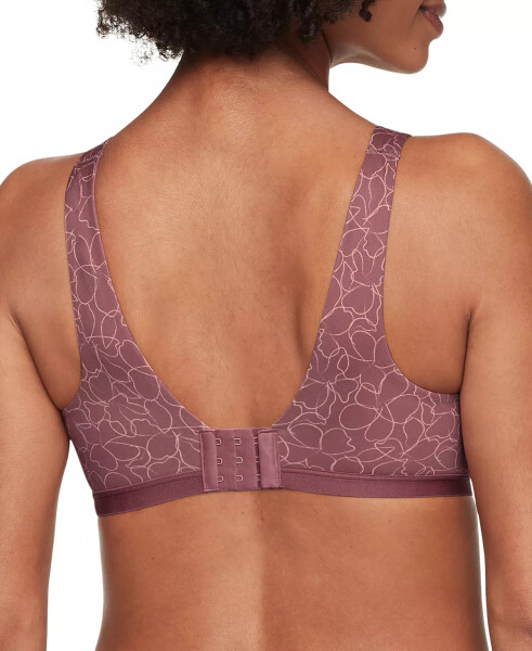 Warners® Cloud 9® Super Soft, Smooth Invisible Look Wireless Lightly Lined Comfort Bra RM1041A ChalkFloral Deco Rose - 2