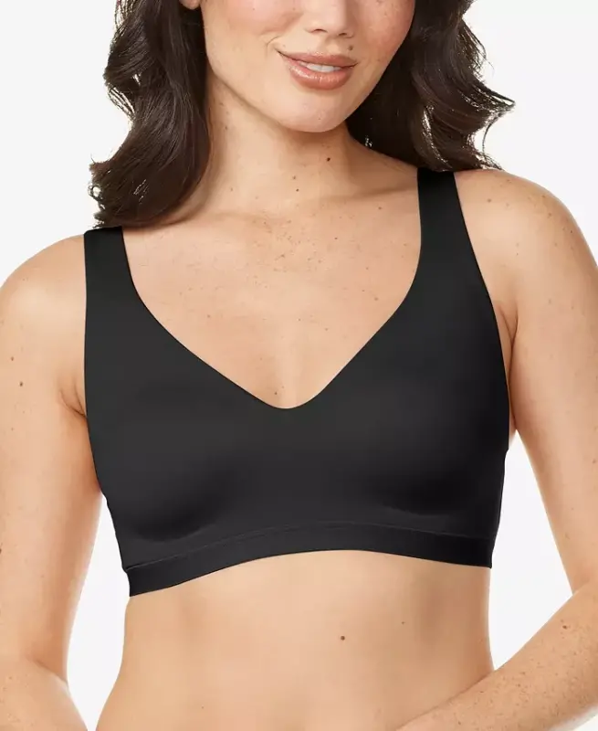 Warners® Cloud 9® Super Soft, Smooth Invisible Look Wireless Lightly Lined Comfort Bra RM1041A-Rich Black - 1