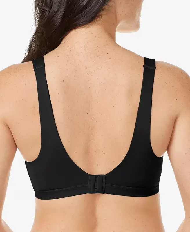 Warners® Cloud 9® Super Soft, Smooth Invisible Look Wireless Lightly Lined Comfort Bra RM1041A-Rich Black - 3