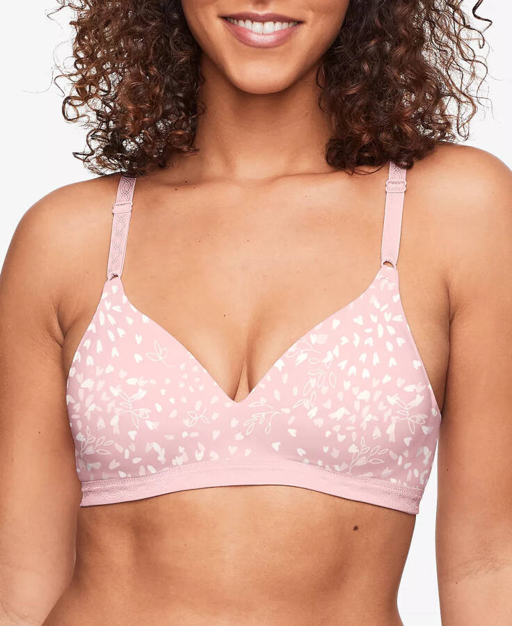 Warners® Cloud 9® Super Soft Wireless Lightly Lined Comfort Bra 1269 Blush Pink Petals - 1