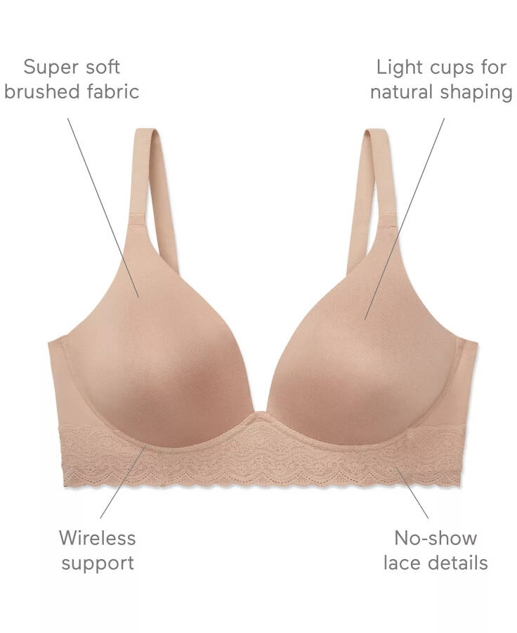 Warners® Cloud 9® Super Soft Wireless Lightly Lined Comfort Bra RO5691A Butterscotch (Nude 5) - 3