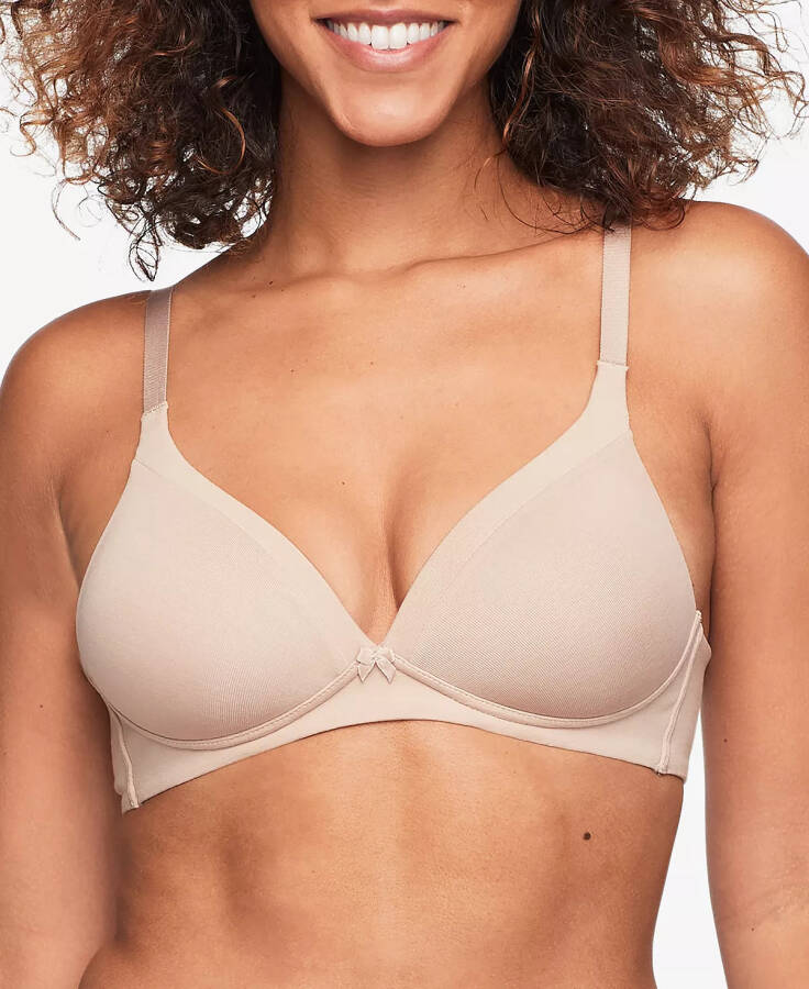 Warners® Invisible Bliss® Cotton Comfort Wireless Lift T-shirt Bra RN0141A Toasted Almond (Nude 4) - 1