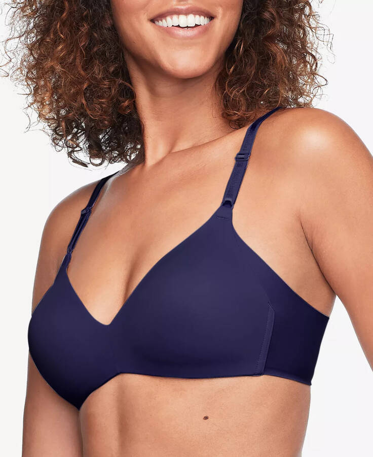 Warners® No Side Effects® Underarm-Smoothing Comfort Wireless Lightly Lined T-Shirt Bra 1056 Evening Blue - 1