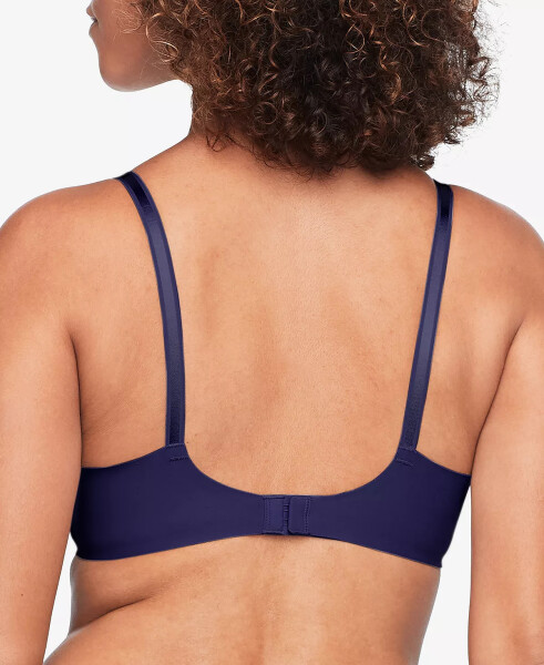 Warners® No Side Effects® Underarm-Smoothing Comfort Wireless Lightly Lined T-Shirt Bra 1056 Evening Blue - 2