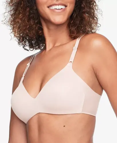 Warners® No Side Effects® Underarm-Smoothing Comfort Wireless Lightly Lined T-Shirt Bra 1056 - Rosewater 