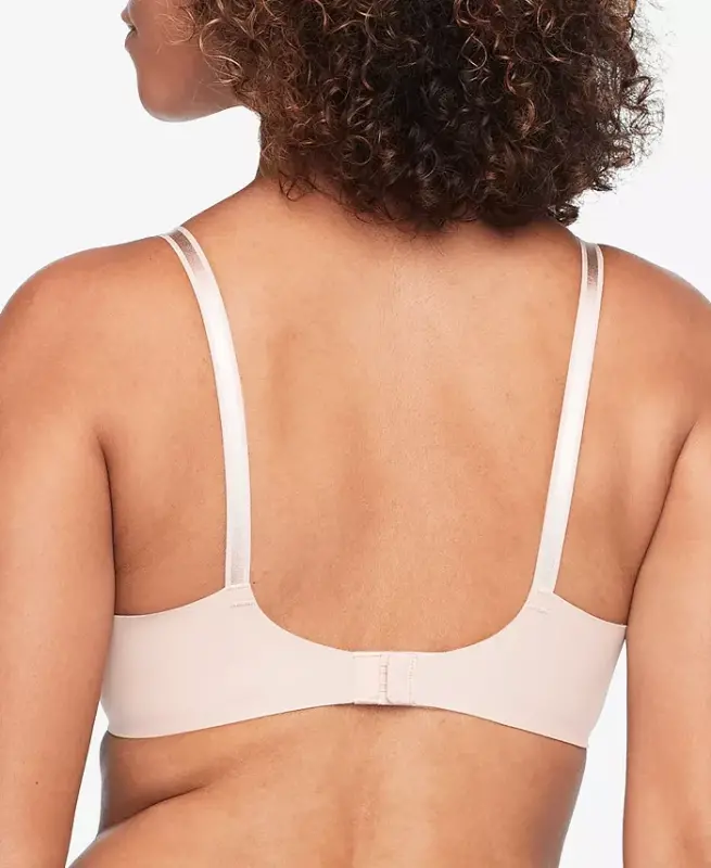Warners® No Side Effects® Underarm-Smoothing Comfort Wireless Lightly Lined T-Shirt Bra 1056 - Rosewater - 2