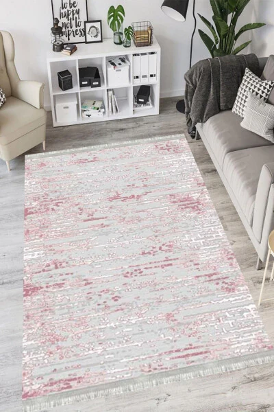 Washable Antibacterial Digital Print Tissue Rug with Non-Slip Base - 7