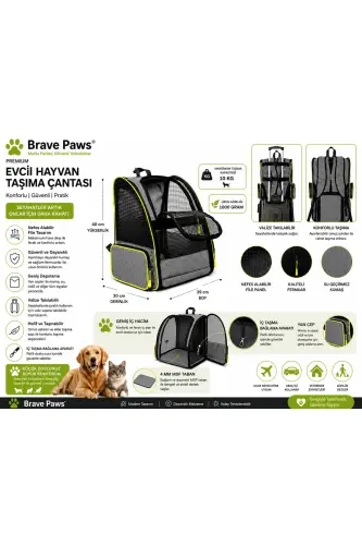 WASHABLE CAT AND DOG BAG PLASTIC MESH PYRAMID MODEL - 2