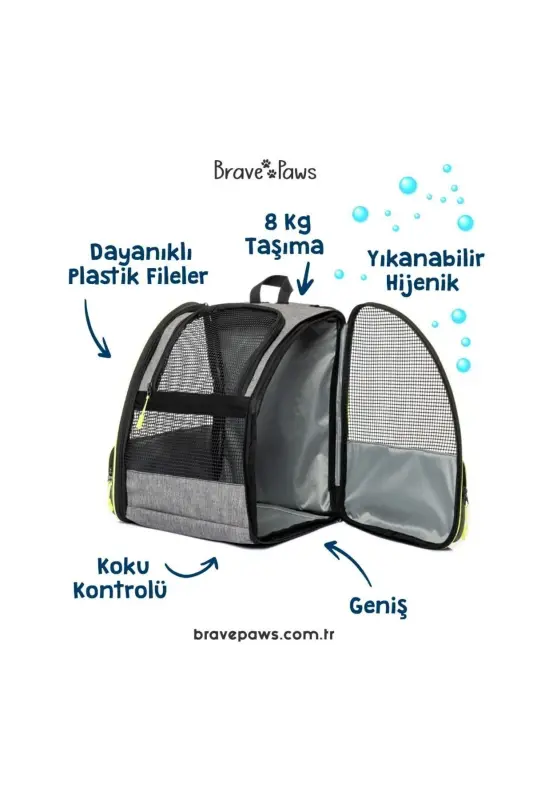 WASHABLE CAT AND DOG BAG PLASTIC MESH PYRAMID MODEL - 7