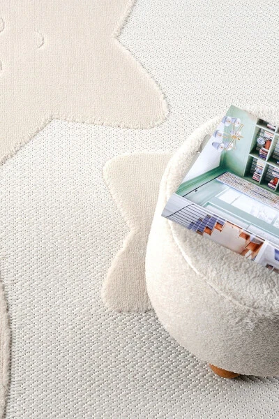 Washable Cloud-Shaped Baby Nursery Rug Patterned Stain-Resistant Antibacterial Anti-Allergic AYAZ 09 - 7