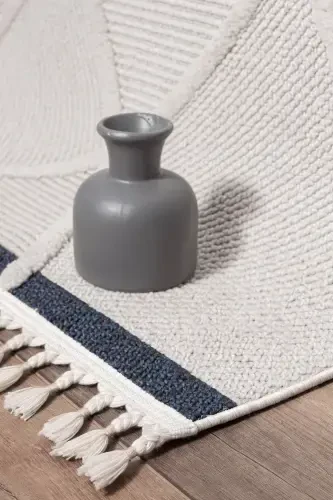 Washable Modern Fringe Woven Rug Runner Hallway Living Room Lounge Kitchen Rug - 2