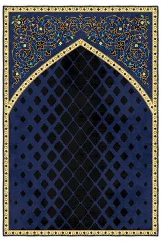 Washable, non-slip base, thin prayer rug. Ideal for outdoor use. - 1