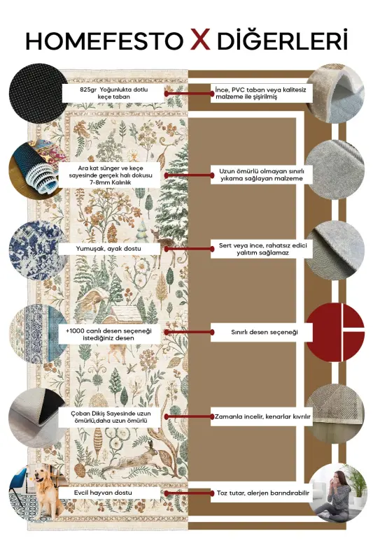 Washable Non-Slip Thin Carpet (Outdoor) - 6