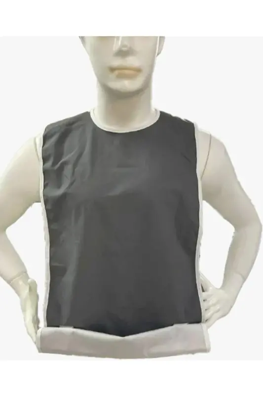 Washable Patient Meal/Food Bib Adult Velcro-pocketed 1 Piece - 7
