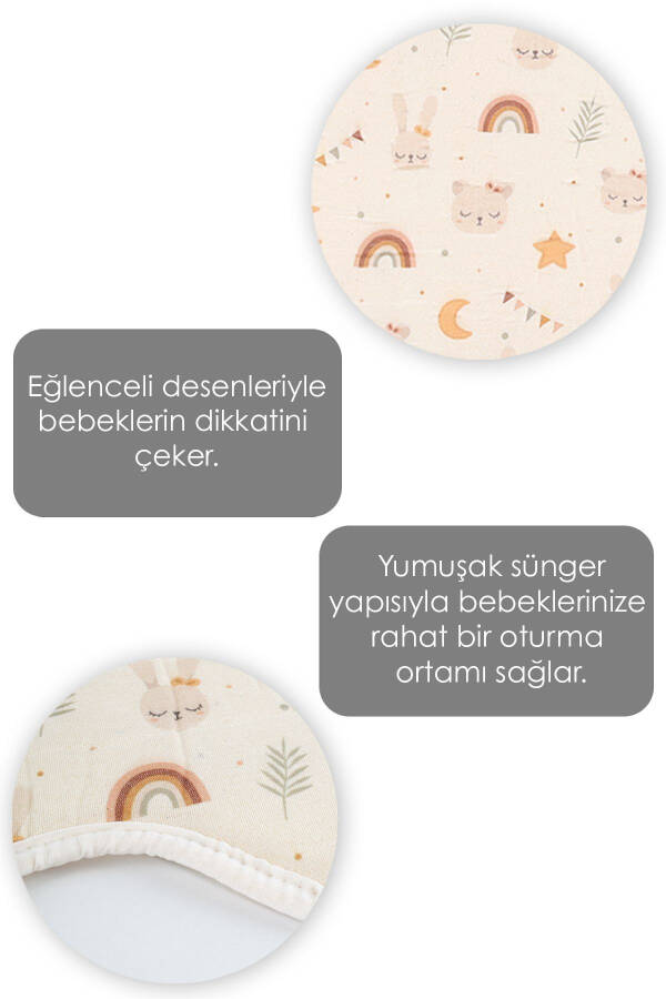 Washable Star Shaped Baby High Chair Cushion - Baby Feeding Seat Cushion - 3