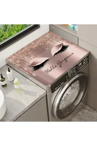 Washing Machine Cover Dryer Protection Mat Waterproof Non-slip Washable Dsn-07-Pattern - 1