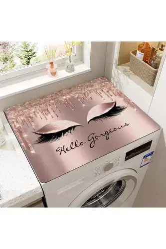 Washing Machine Cover Dryer Protection Mat Waterproof Non-slip Washable Dsn-07-Pattern - 2
