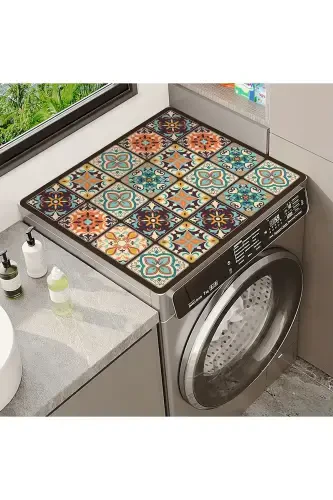 Washing Machine Cover Drying Rack Protection Mat Liquid Proof Non-Slip Washable Dsn-01 - ELSE DEKOR (1)