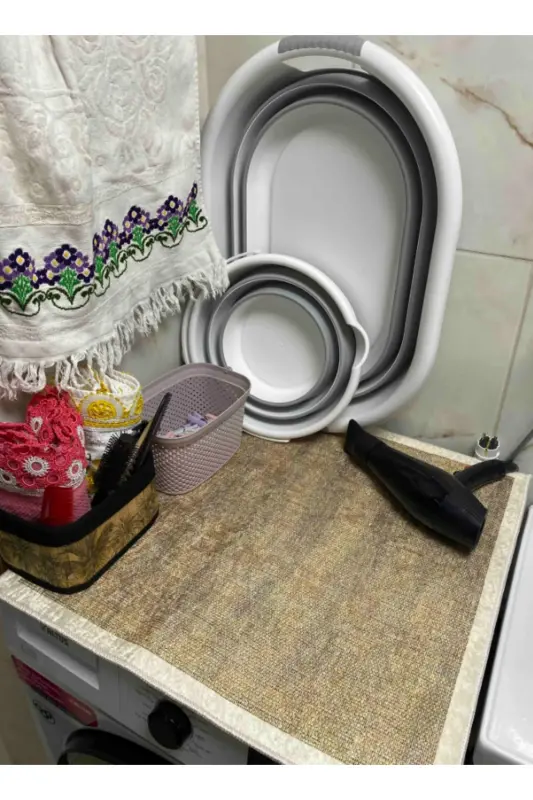 Washing Machine Dryer Cover Protection Pad Liquid-proof Mat Non-Slip Washable - GETCARPET