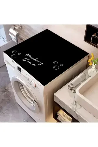 Washing Machine Dryer Cover Protective Pad Waterproof Mat Non-Slip Washable - 3