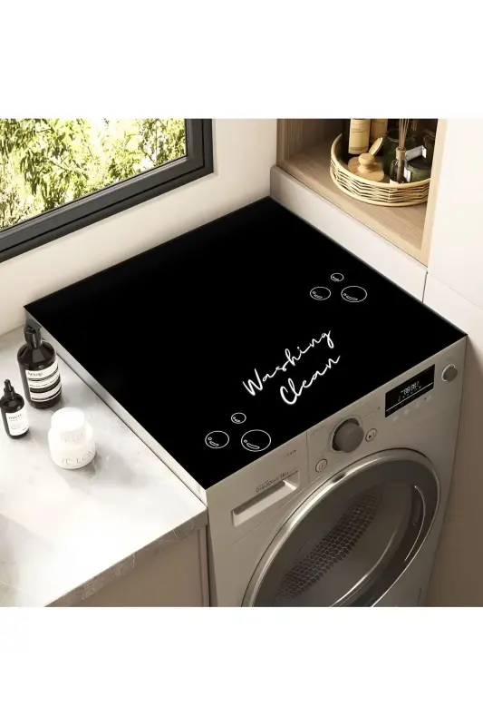 Washing Machine Dryer Cover Protective Pad Waterproof Mat Non-Slip Washable - 2