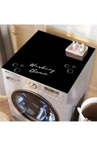 Washing Machine Dryer Cover Protective Pad Waterproof Mat Non-Slip Washable - 3