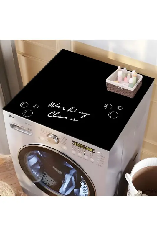 Washing Machine Dryer Cover Protective Pad Waterproof Mat Non-Slip Washable - 3