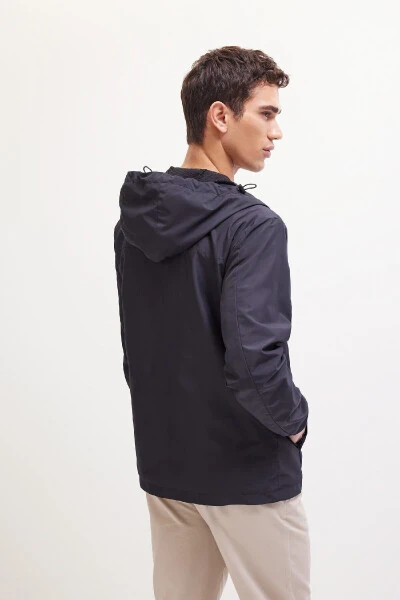 Water Repellent Double Slim Fit Hooded Raincoat Jacket C5821ax24au - DEFACTO