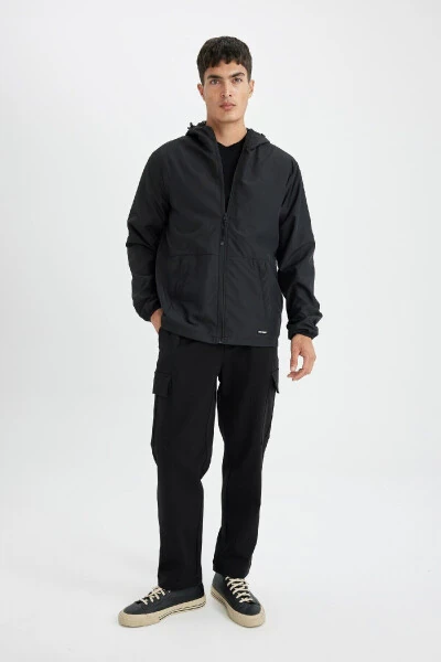 Water Repellent Double Slim Fit Hooded Raincoat Jacket C5821ax24au - 6