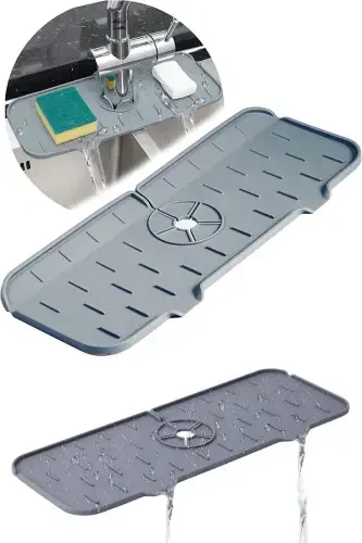 Water-Resistant Faucet Mat - Kitchen & Bathroom Protector - VİGENTİNO (1)