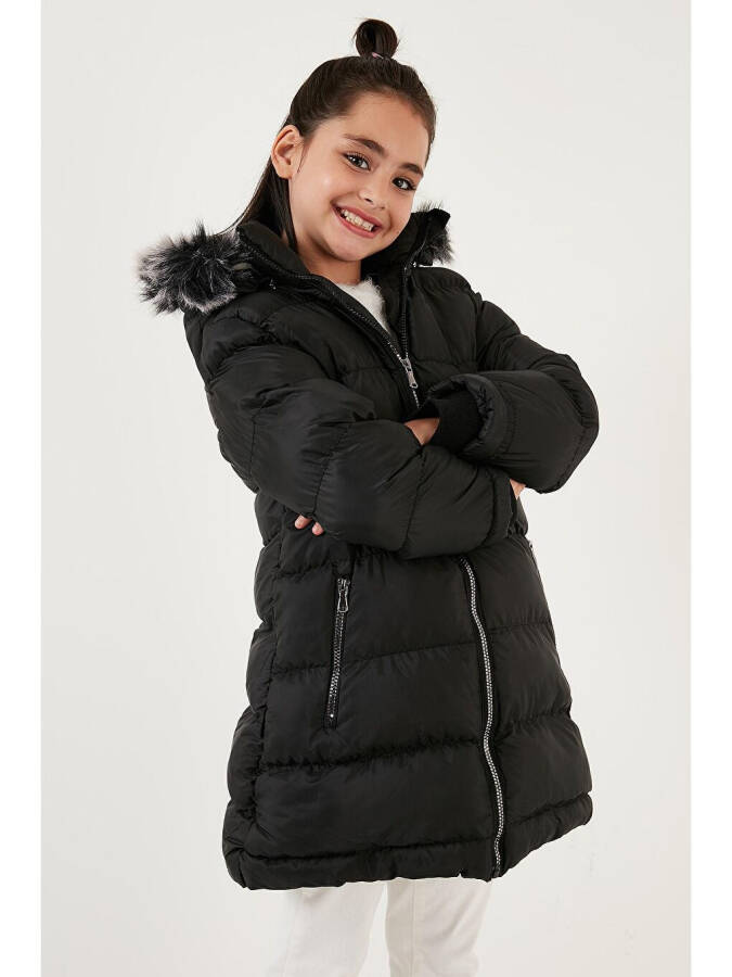 Water-Resistant Jacket with Removable Hood and Fleece Lining 5761910 - 4